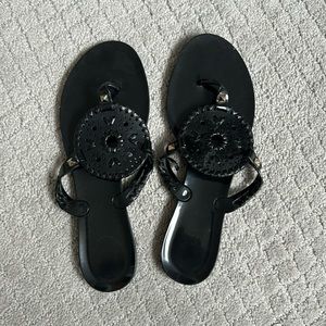 Black Jack Rogers Georgica Jelly Sandals